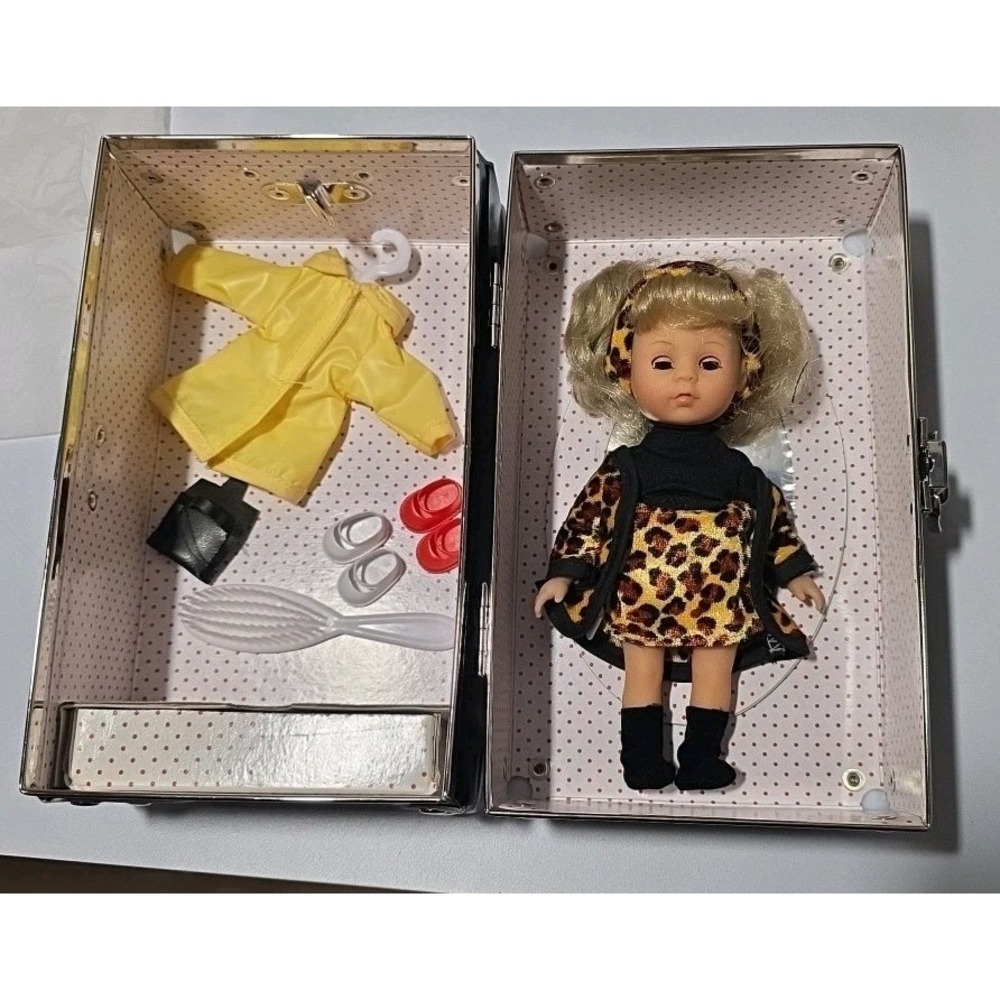 Vintage Charlette Doll With Hard Case And Accessories Doll Steamer Trunk